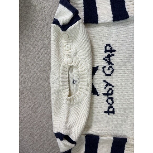 Baby GAP Knit Sweater with Star and Striped Sleeves - Picture 4 of 8